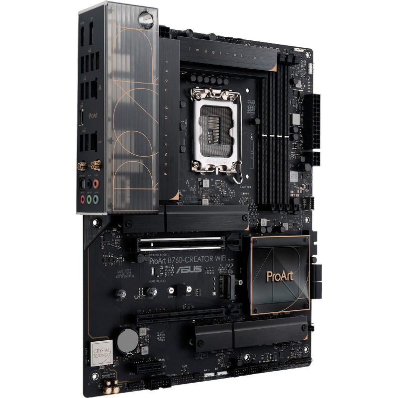 Load image into Gallery viewer, Asus proart b760-creator wifi socket 1700 moederbord (zwart brons, raid, 2.5 gb-lan, gb-lan, wi-fi 6, bt, sound, atx)
