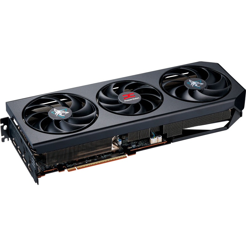 Afbeelding laden in galerijviewer, Powercolor radeon rx 9070 xt hellhound 16gb oc grafische kaart (zwart, rdna4, gddr6, 3x displayport, 1x hdmi)
