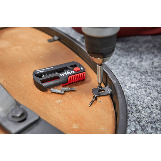 Wiha bitset flipselector standard 25 mm (zwart rood, phillips, pozidriv, torx® 13-delig 1 4 c6,3 met riemclip)
