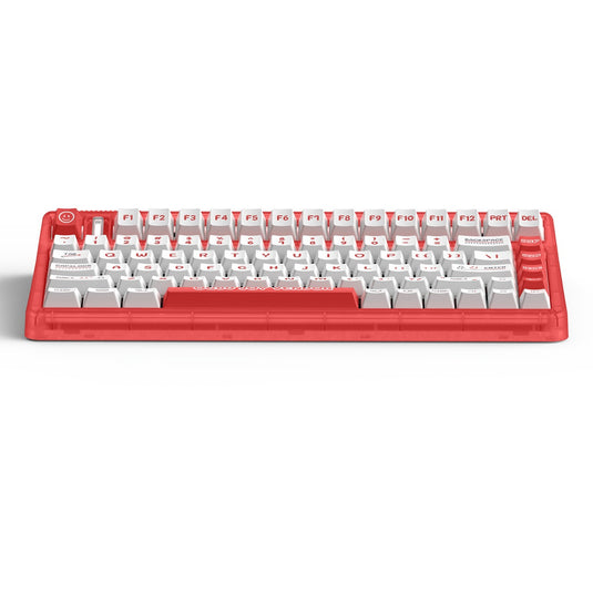 Iqunix og80 joy vendor wireless mechanical keyboard, gaming toetsenbord (grijs wit, us lay-out, cherry mx brown, rgb leds, 80% (tkl), hot-swappable, pbt, 2.4ghz | bluetooth 5.1 | usb-c)