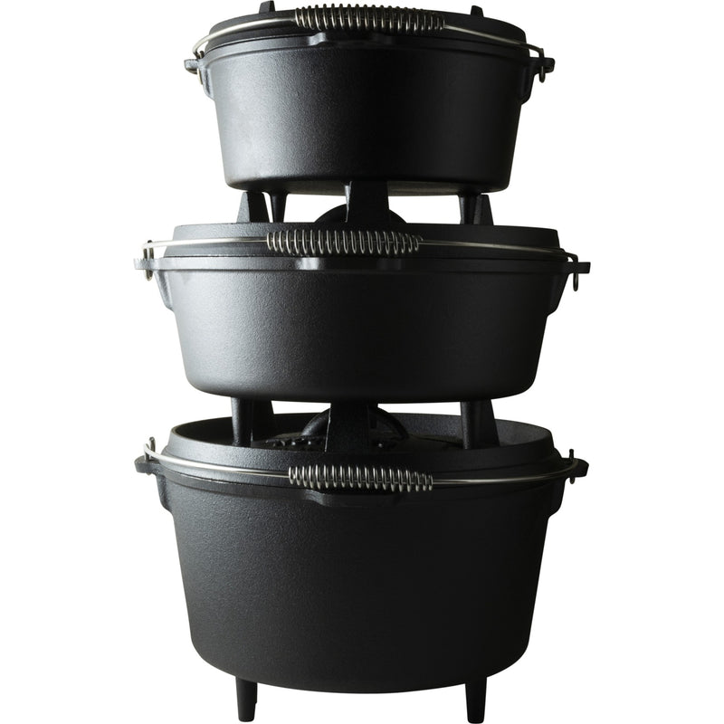 Afbeelding laden in galerijviewer, The windmill dutch oven 9 qt kookpan (zwart, ø 31.5 cm | 8.5 liter)
