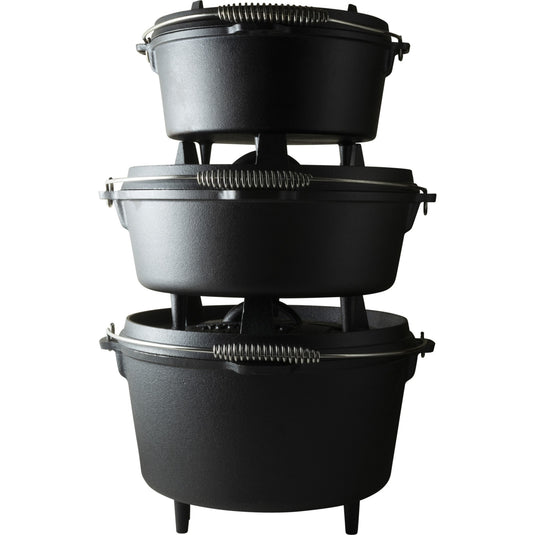 The windmill dutch oven 9 qt kookpan (zwart, ø 31.5 cm | 8.5 liter)