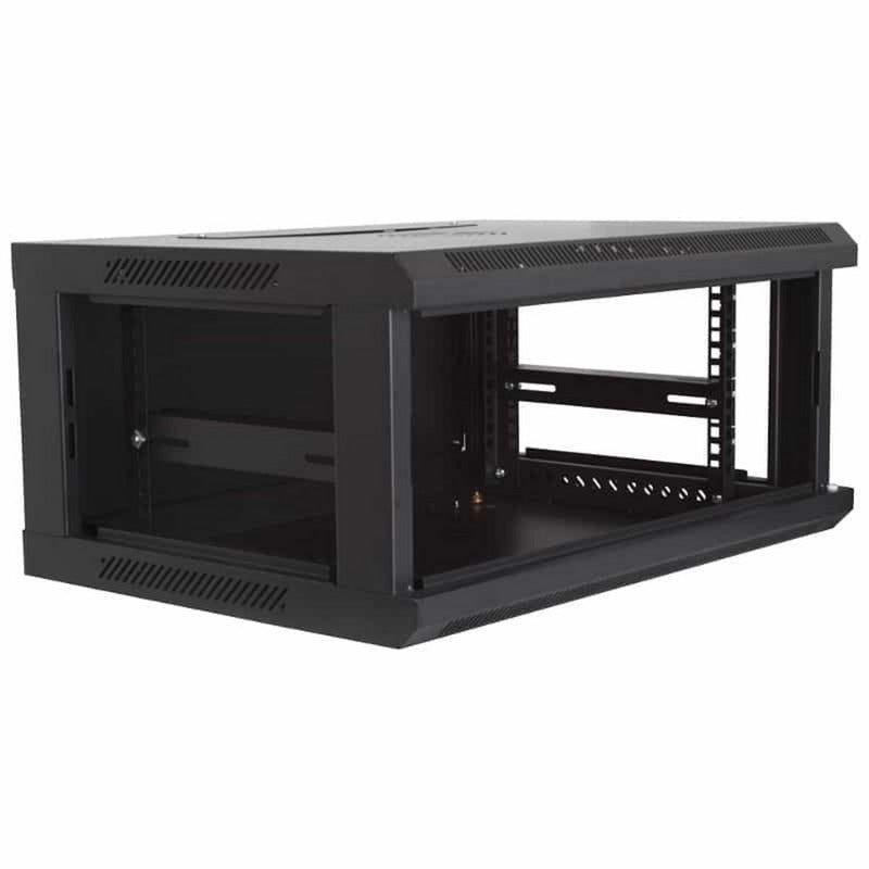 Afbeelding laden in galerijviewer, Dsi 4u wandkast met glazen deur server rack (zwart)
