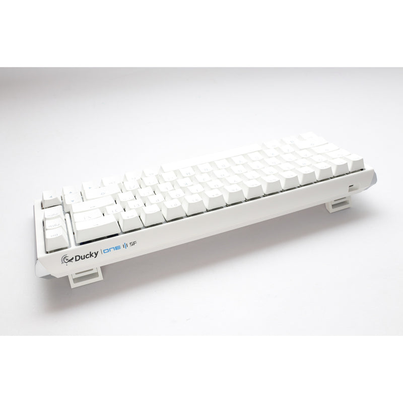 Load image into Gallery viewer, Ducky one 3 classic pure white sf, toetsenbord (wit, us lay-out, cherry mx brown, rgb led, double-shot pbt, hot-swappable, quack mechanics, 65%)
