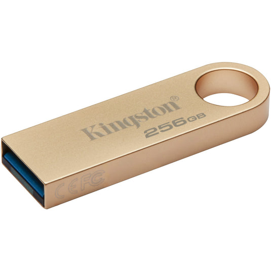 Kingston datatraveler se9 g3 256 gb usb-stick (goud, dtse9g3 256gb, usb-a 3.2 (5 gbit s))