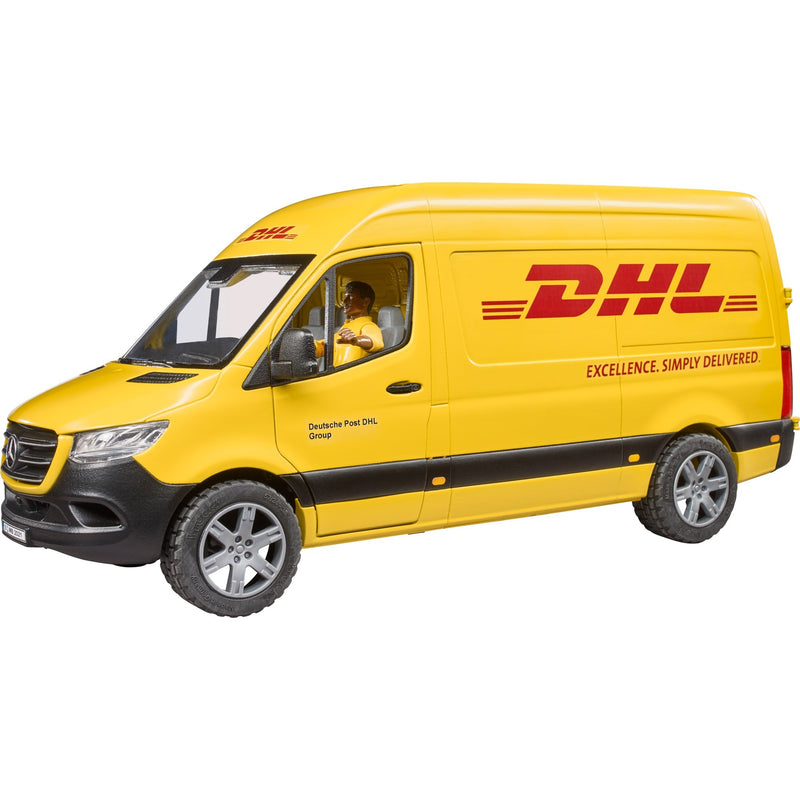 Load image into Gallery viewer, Bruder mb sprinter dhl met bestuurder modelvoertuig (02671)
