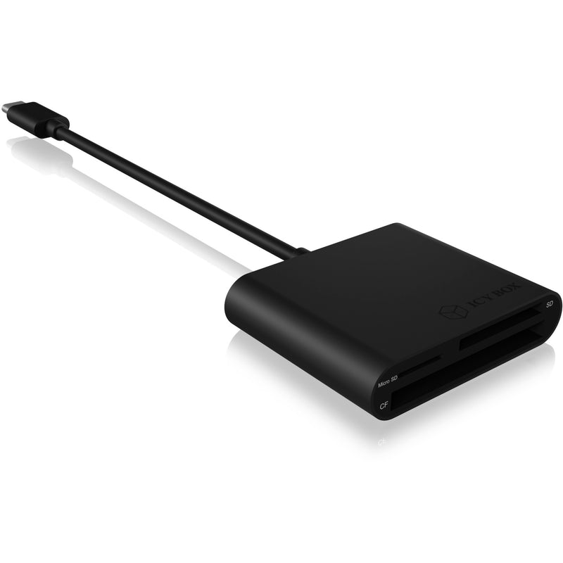 Load image into Gallery viewer, Icy box ib-cr301-c3 kaartlezer (zwart, usb type-c)

