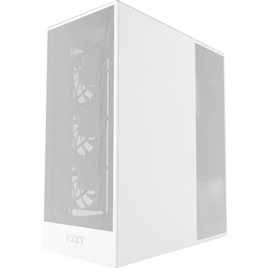Nzxt h7 flow (2024) midi tower behuizing (wit | 2x usb-a | 1x usb-c | tempered glass)