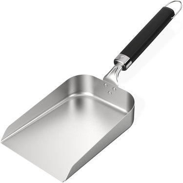 Weber schepspatel voor plancha (roestvrij staal zwart)