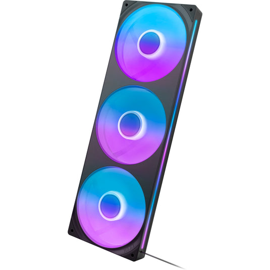 Nzxt f360 rgb core case fans (zwart, 3 stuks, 360 x 120 x 26 mm)