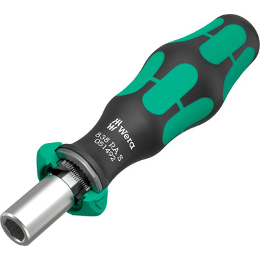 Wera kraftform kompakt 838 ra s imperial set 1 bitset (zwart groen, 14‑delig)