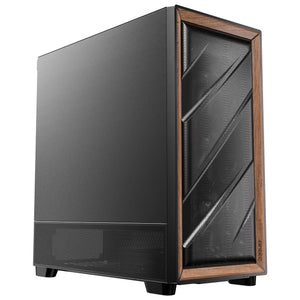 Antec flux se midi tower behuizing (zwart | 2x usb-a | 1x usb-c)