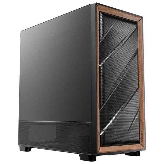 Antec flux se midi tower behuizing (zwart | 2x usb-a | 1x usb-c)