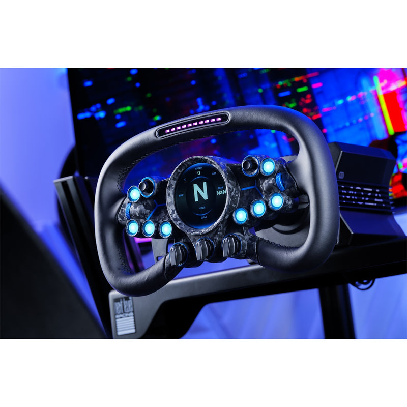 Load image into Gallery viewer, Moza vision gs stuur add-on (zwart carbon)
