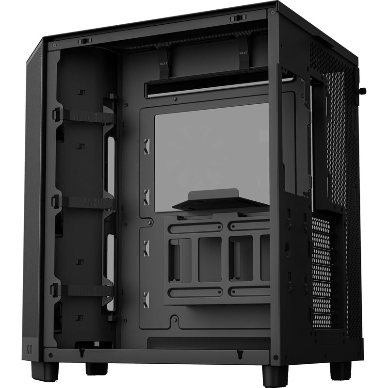 Load image into Gallery viewer, Nzxt h6 flow midi tower behuizing (zwart | 2x usb-a | 1x usb-c | tempered glass)
