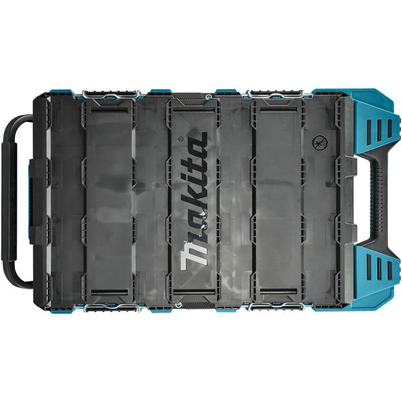 Load image into Gallery viewer, Makita maktrak gereedschapskist trolley (blauw zwart)
