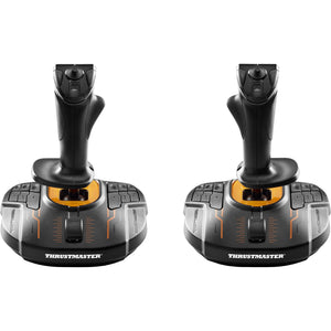 Thrustmaster t.16000m fcs space sim duo joystick (zwart oranje, pc)