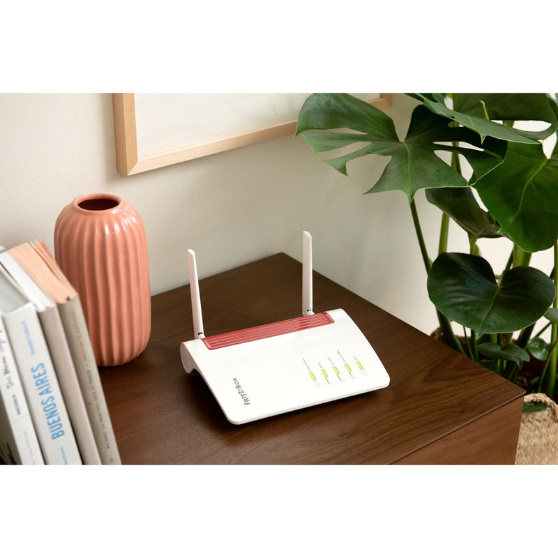 Load image into Gallery viewer, Fritz! box 6850 5g international wlan lte router (wit rood, mesh wi-fi, 4g (lte), 3g (umts hspa+)
