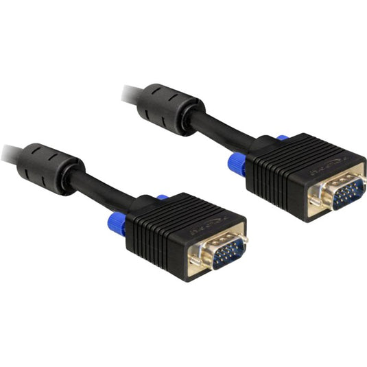 Delock cable svga male-male kabel (zwart, 2 meter, 82557)