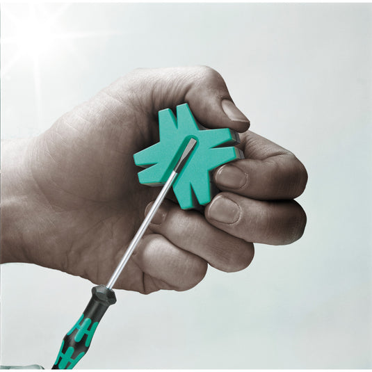 Wera kraftform 12sb1 micro-schroevendraaierset (zwart groen, voor elektrische apparaten)