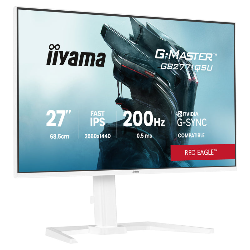 Load image into Gallery viewer, Iiyama g-master red eagle gb2771qsu-w1 27 gaming monitor (wit, 2x hdmi, displayport, 2x usb-a, 2x usb-c, 200 hz)
