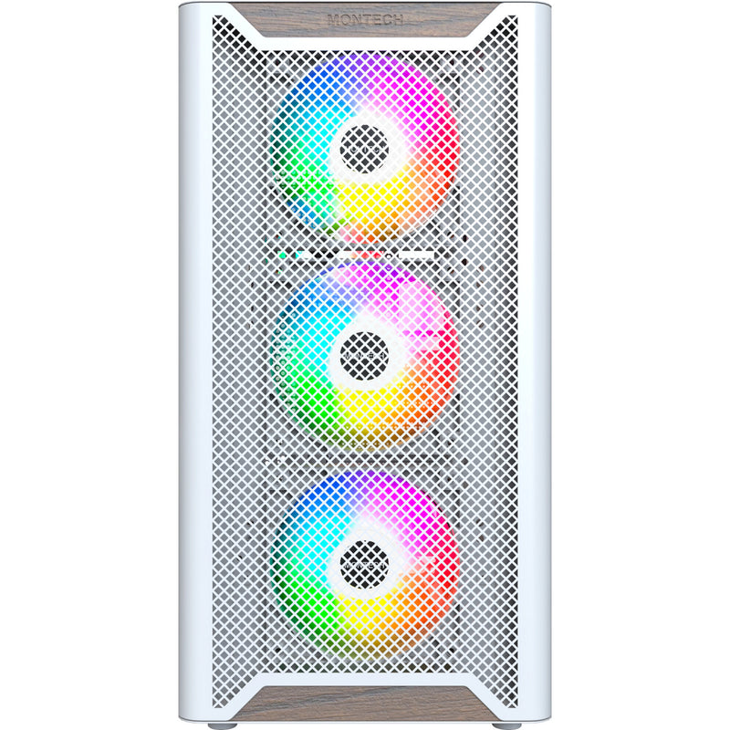 Load image into Gallery viewer, Montech xr wood midi tower behuizing (wit | 1x usb-a | 1x usb-c | rgb | window)
