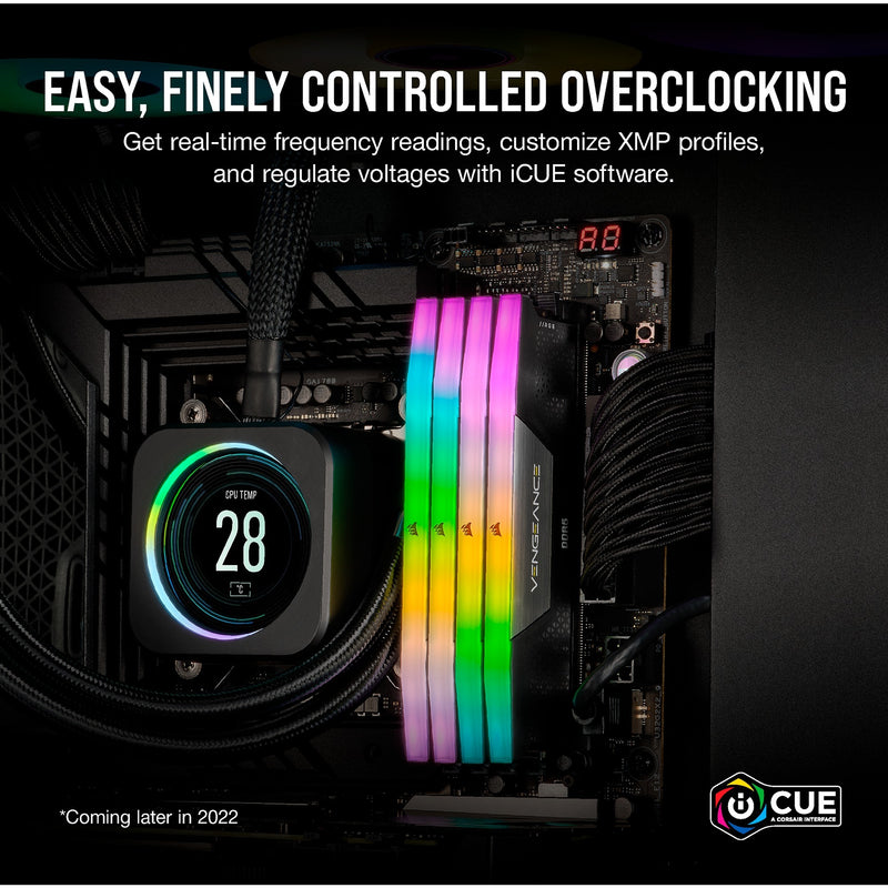 Load image into Gallery viewer, Corsair vengeance rgb 32 gb ddr5-6000 (2x 16 gb) werkgeheugen (zwart, cmh32gx5m2b6000c30, xmp 3.0)
