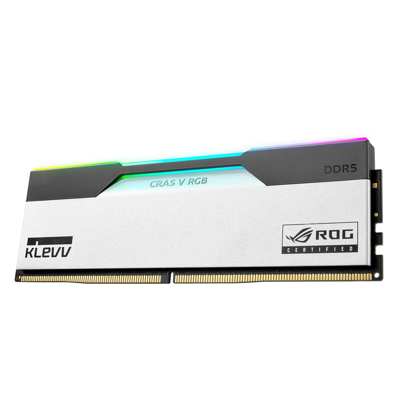 Load image into Gallery viewer, Klevv cras v rgb rog 32 gb ddr5-6200 (2x 16 gb) werkgeheugen (wit, kd5agua80-62b320p, xmp, expo)
