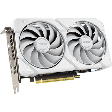 Asus radeon rx 9060 xt dual white edition 16gb grafische kaart (wit, rdna4, gddr6, 2x displayport, 1x hdmi 2.1)