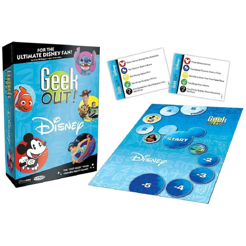 Load image into Gallery viewer, Disney european player network geek out! kaartspel (engels, 2 - 99 spelers, 30 minuten, vanaf 10 jaar)
