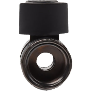 Alphacool 2-way kogelkraan g1 4 nickel kraanstuk (zwart)