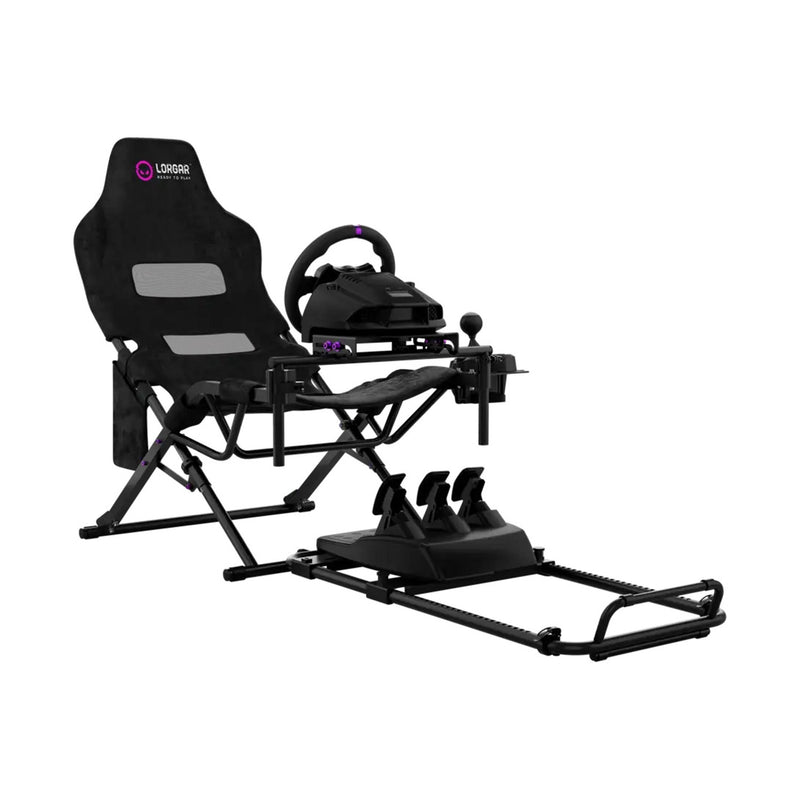 Load image into Gallery viewer, Lorgar advanced raf1 racing simulator (zwart)
