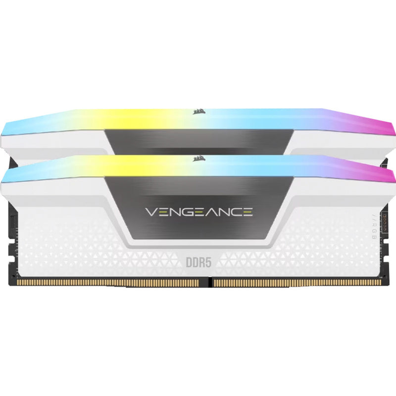 Load image into Gallery viewer, Corsair 32 gb ddr5-6000 (2x 16 gb) kit werkgeheugen (wit, cmh32gx5m2e6000z36w, vengeance rgb, xmp)
