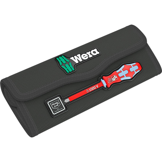 Wera kraftform kompakt vde rvs 17 extra slim 1 tool finder, 17‑delig schroevendraaier (rood blauw)