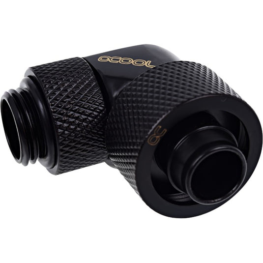 Alphacool eiszapfen 16 10mm compression fitting verbinding (zwart, draaibaar aan schroefdraadzijde)