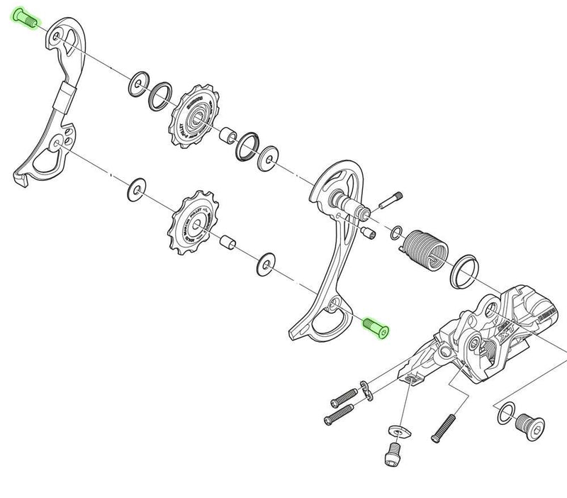 Load image into Gallery viewer, Shimano guide pully bolt for rd-m610 m670 m772 m780

