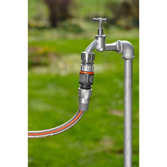 Gardena premium slangstuk 13 mm (1 2 ) - 15 mm (5 8 ) (grijs zilver, 18255-50)