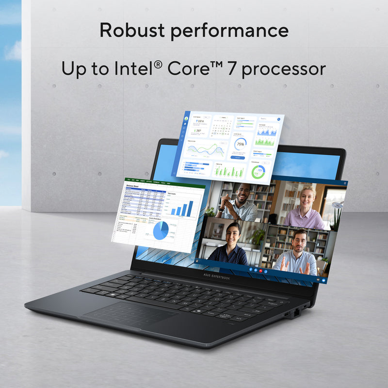 Load image into Gallery viewer, Asus expertbook b1 b1403cva-s63659xa 14 laptop (grijs | core i3-1315u | uhd graphics | 8 gb | 256 gb ssd)

