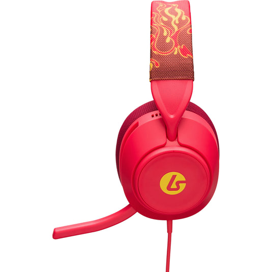 Powera lucidsound ls10x gen 2 bedrade gamingheadset voor xbox series x|s - rood vuur over-ear gaming headset (rood geel, xbox series x|s, xbox one, pc)