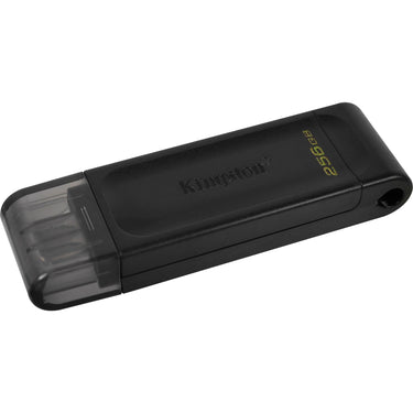 Kingston datatraveler 70 256 gb usb-stick (zwart, dt70 256gb, usb-c 3.2 gen 1)