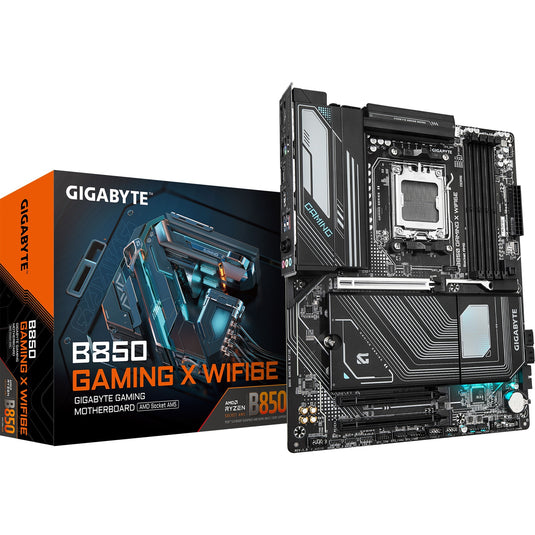 Gigabyte b850 gaming x wifi6e socket am5 moederbord (zwart grijs, raid, 2,5gb-lan, wi-fi 6e, bt, sound, atx)
