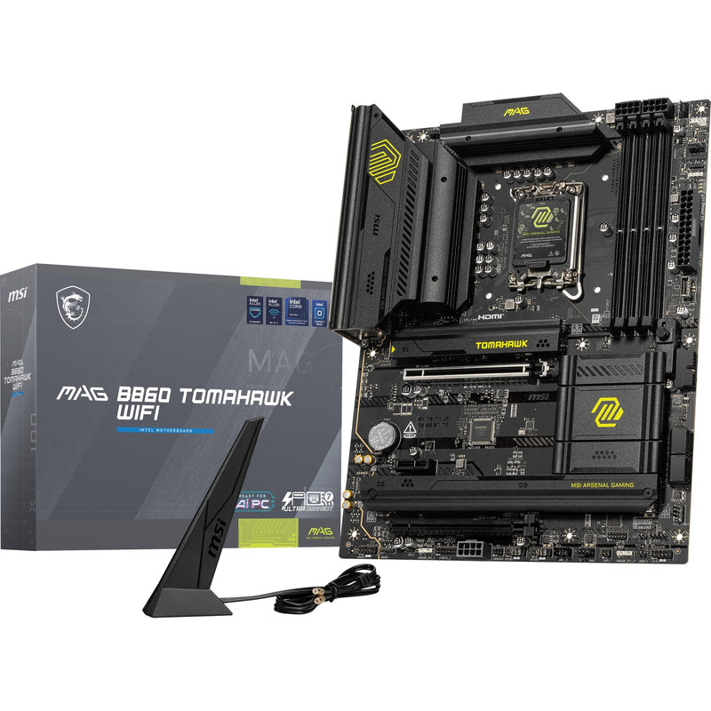 Load image into Gallery viewer, Msi mag b860 tomahawk wifi socket 1851 moederbord (raid, 5gb-lan, wi-fi 7, bt, sound, atx)
