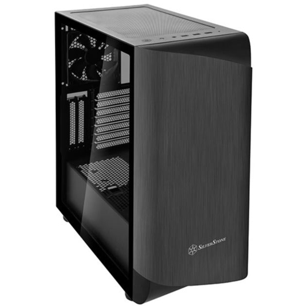 Load image into Gallery viewer, Silverstone seta a1 midi tower behuizing (zwart titanium | 2x usb-a | 1x usb-c | rgb | tempered glass)
