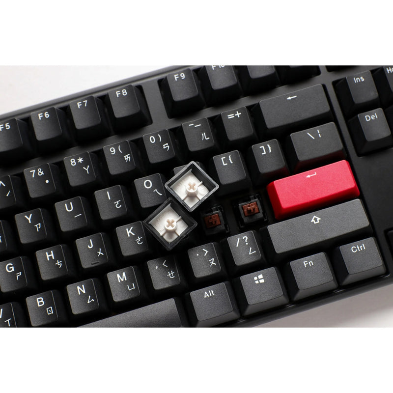 Load image into Gallery viewer, Ducky one 3 carbon black mechanisch toetsenbord (carbon, us lay-out (qwerty), cherry mx brown, 100%, pbt double shot, hot swap)
