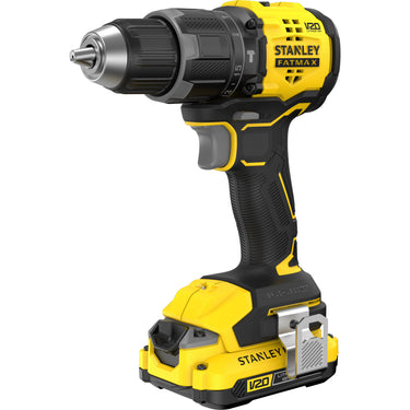 Stanley fatmax v20 18v schroefklopboormachine klopboorschroevendraaier (zwart geel, 2 accu's en oplader inbegrepen, met koffer)