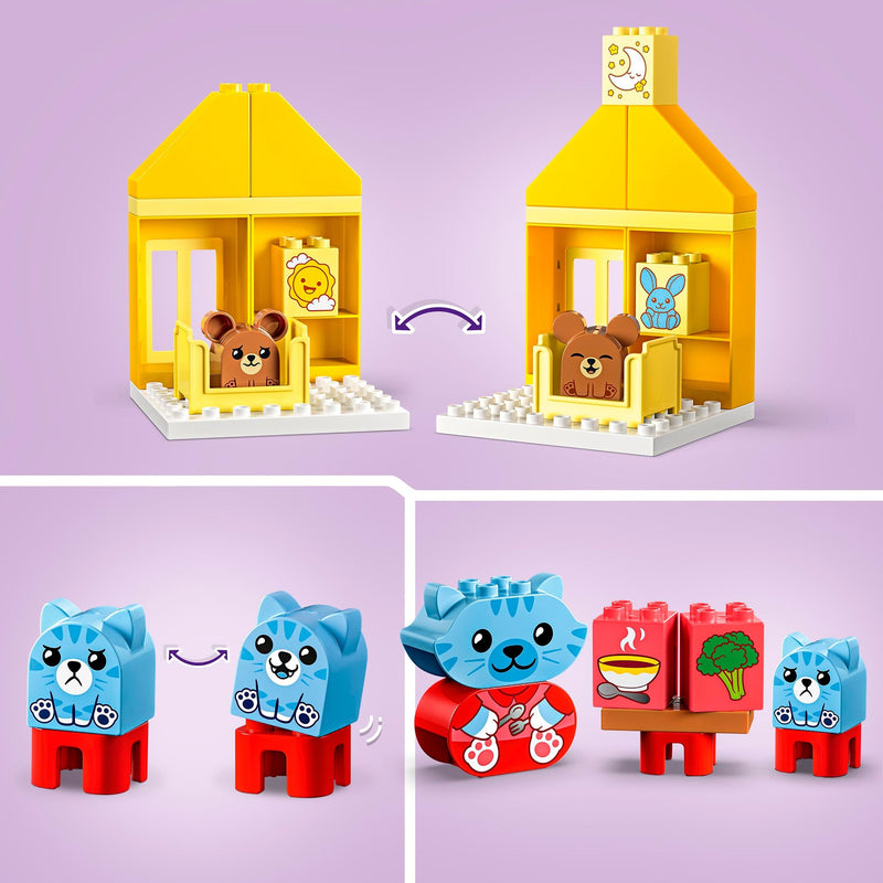Load image into Gallery viewer, Lego duplo - dagelijkse gewoontes - eten en slapen constructiespeelgoed (10414)
