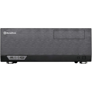 Silverstone sst-gd09b-c htpc behuizing (zwart | 1x usb-a | 1x usb-c)