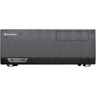 Silverstone sst-gd09b-c htpc behuizing (zwart | 1x usb-a | 1x usb-c)