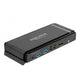 Delock displayport 1.4 kvm switch, 8k 60hz, usb 3.2 gen 1, audio kvm-switch (grijs zwart)