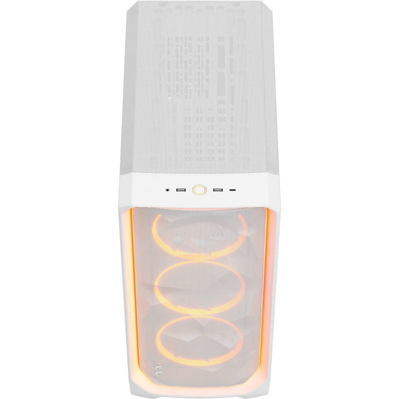 Afbeelding laden in galerijviewer, Fractal design meshify 3 ambience pro rgb midi tower behuizing (wit | 2x usb-a | 1x usb-c | rgb | tempered glass)
